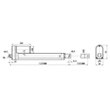 1000MM Elektrischer Linearantrieb mit Eingebauter Hall Effekt Sensor für Synchronisation (Modell 0041509-1)