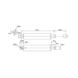 300MM 12V 24V Mini Elektrozylinder Stifttyp Linearantrieb E (Modell 0041586)