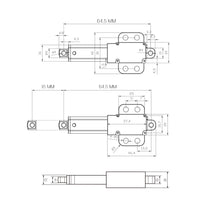 10MM Hub 188N Kleiner Kompakter Linearantrieb perfekt für enge Räume (Modell 0041741)