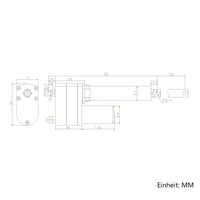 8000N 100MM Schwerlast Linearantrieb Präzise Steuerung mit Potentiometer