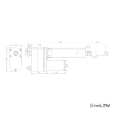 8000N 100MM Schwerlast Linearantrieb Präzise Steuerung mit Potentiometer