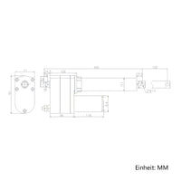 8000N 150MM Schwerlast Linearantrieb Präzise Steuerung mit Potentiometer