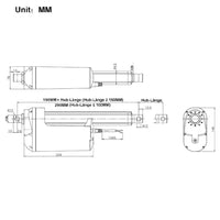 12V 24V 12000N Zwei Industrie Elektrischer Linearantriebe Synchronsteuerungskit (Modell 0043055)