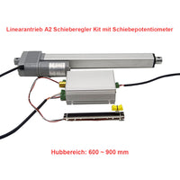 600-900mm linearantrieb schieberegler kit mit externem schiebepotentiometer